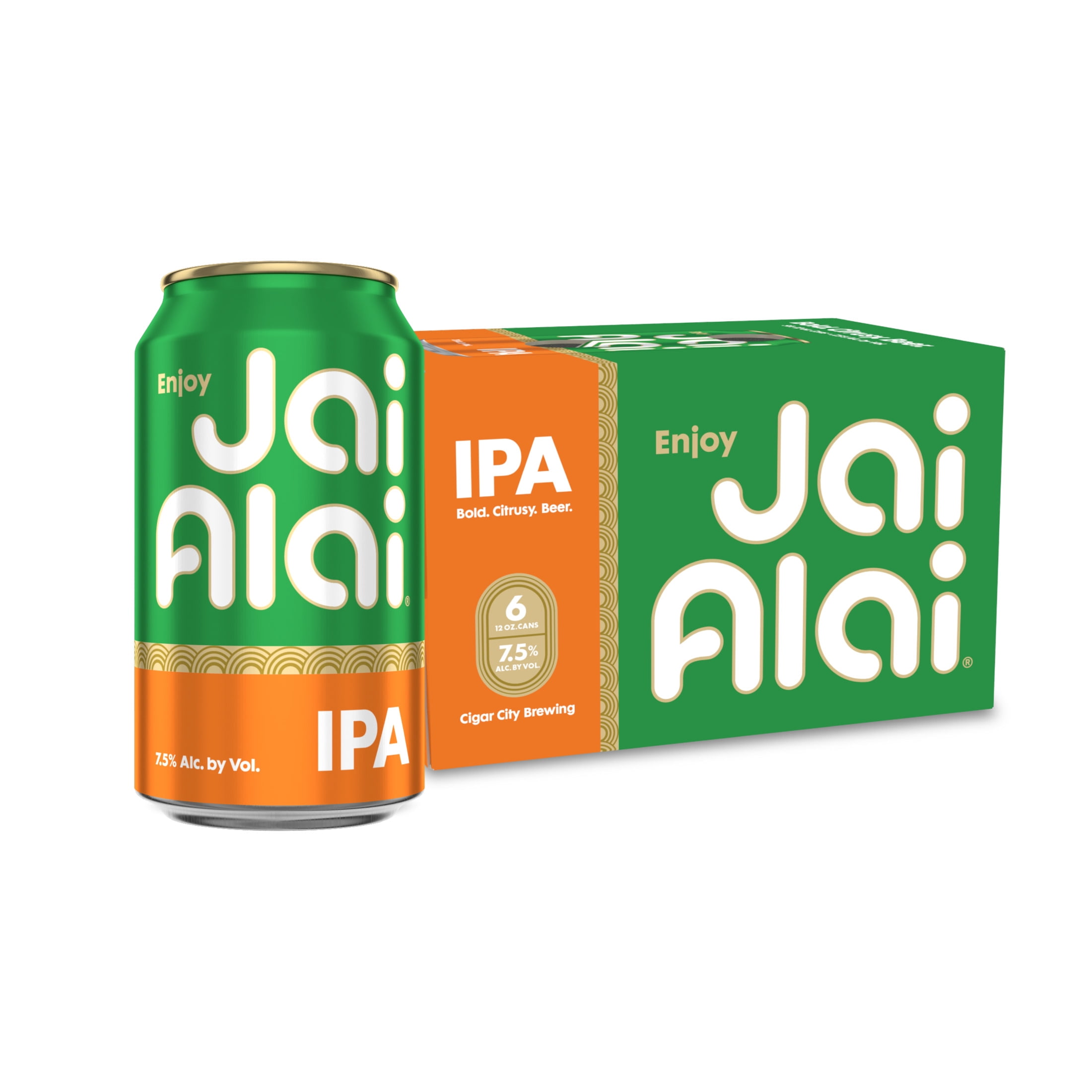 Cigar City Brewing Jai Alai IPA, 12 fl oz 6 Pack Can, 7.5% ABV