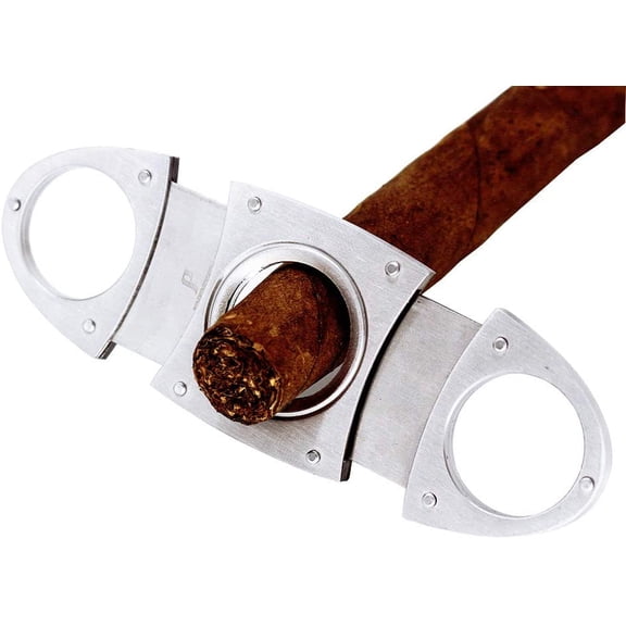 Cigar Cutter Guillotine – 3 Pack Stainless Steel Cigar Clippers – Double Blade Cutter Set for Cigar Lovers Gift (1 PC)