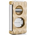 thumbnail image 1 of Cigar Cutter Multi-Functional Sharp Stainless Steel Cigar Cutter Knife V-Shaped Scissors Straight Snips with Cigar Drill Cigar Holder,磨砂金色, 1 of 12