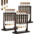 thumbnail image 1 of Cigar Flavor Injector Humidifier Kit, Handmade DIY Cigar Infuser Glass Tube Set with Wooden Base, Hygrometer & Airtight Caps, Whiskey Rum Aromatherapy Infusion Display for Cigar Lovers, 1 of 9