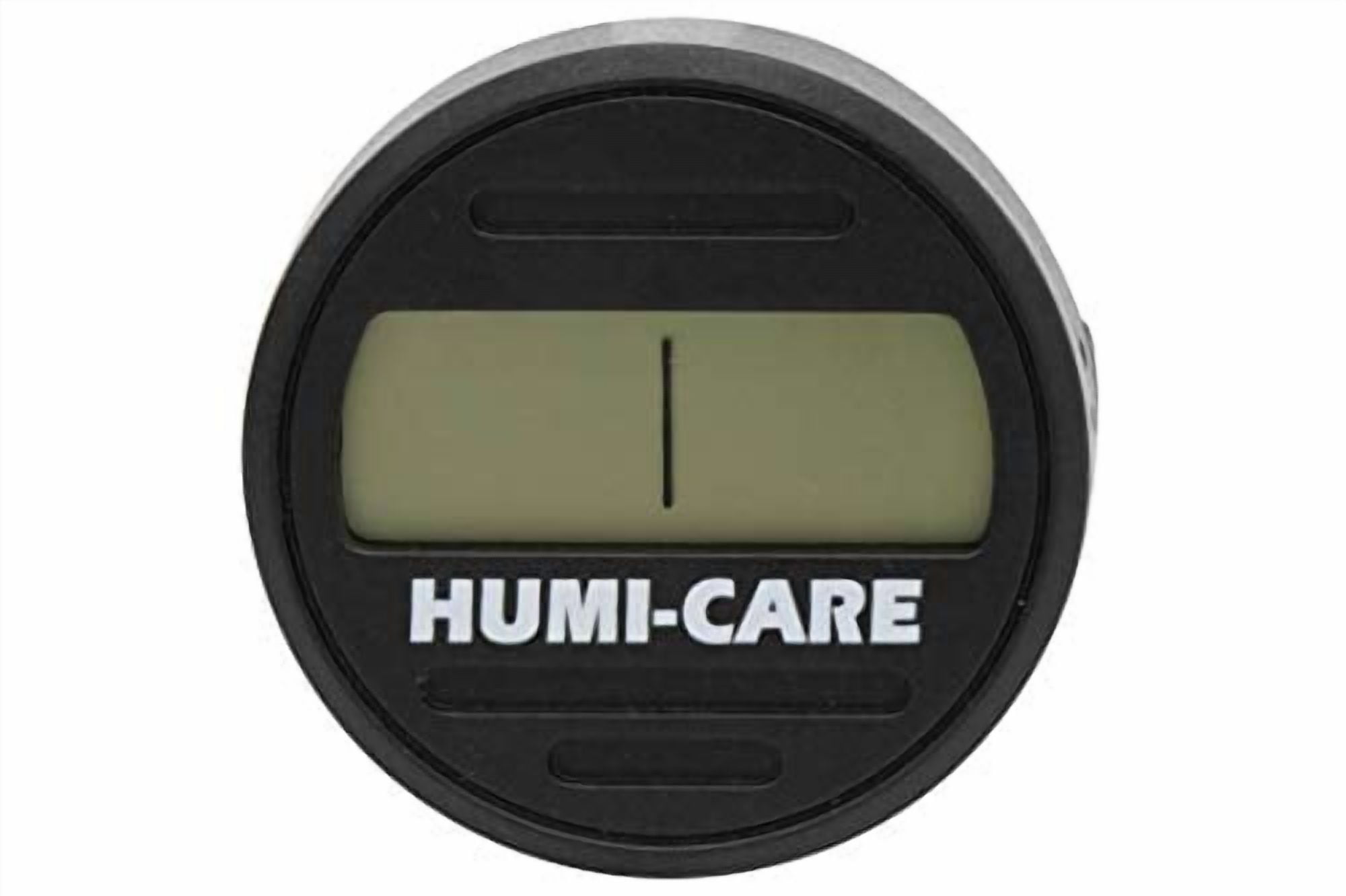Cigar Hygrometer, Digital Hygrometer, HUMI-CARE Black Ice Round Hygrometer for Cigar Humidor Black