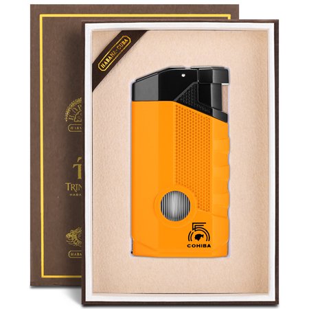 Cigar Lighter Cigarette Lighter Portable Large Diameter Smoke Tank Windproof Direct Punch Multifunctional Lighter Gift Box