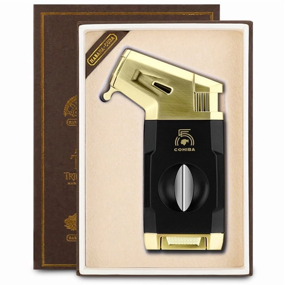 Cigar Lighter Direct Fire Travel Portable Multi-Functional Lighter Gift Box