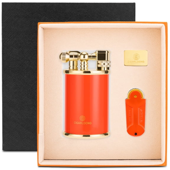 Cigar Lighter Firestone Suit Windproof Direct Punch Metal Lighter Gift Box Cl-112