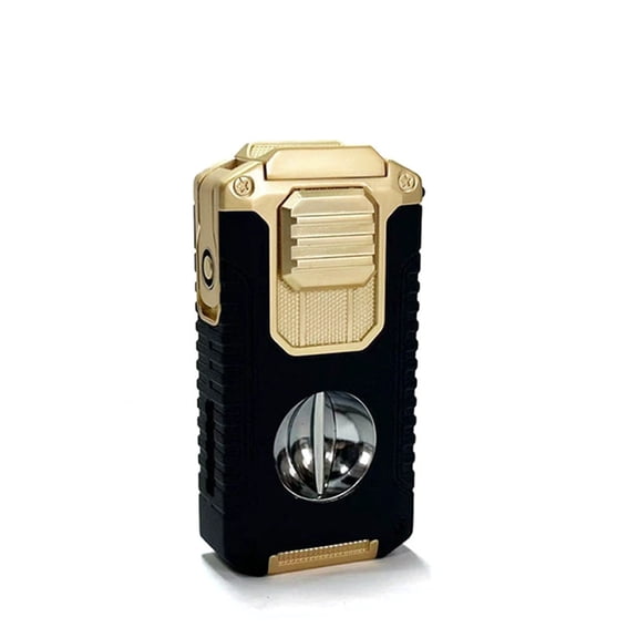 Cigar Lighter Five-In-One Multi-Functional Convenient Cigar Scissors Drill Holder Through Needle Integrated Lighter Cl-24Hx
