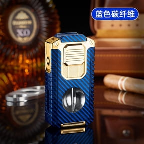 Cigar Lighter Five-In-One Multi-Functional Convenient Cigar Scissors Drill Holder Through Needle Integrated Lighter Cl-24Hx