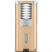 Cigar Lighter Four-In-One Cigar Lighter Windproof Direct Punch High Temperature Resistant Gift Box Cb-24Gy2