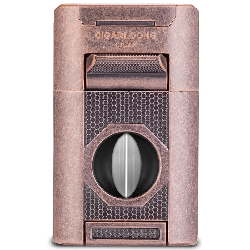 Cigar Lighter Multifunctional With Cigar Shears Cigar Drill Cigar Shot Gift Box 4 Fire Straight Windproof