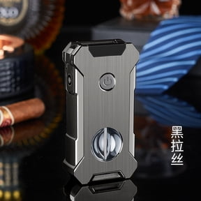 Cigar Lighter Straight Windproof Multifunctional V Cutter Hole Puncher 5 In 1 Cigar Lighter Cb-25Bx