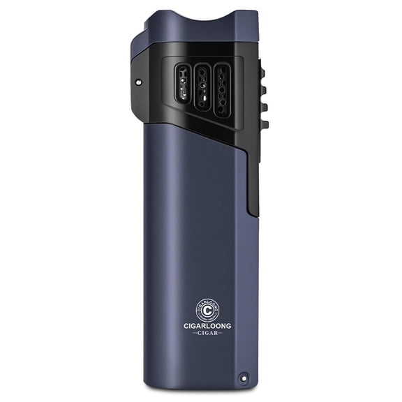 Cigar Lighter Three Fire Direct Punching Windproof Portable Blue Flame Cigarette Lighter Clb-22Ae1