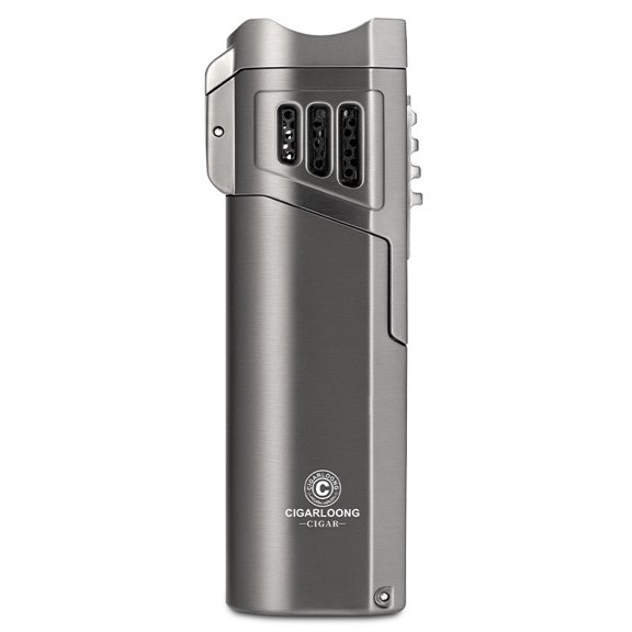 Cigar Lighter Three Fire Direct Punching Windproof Portable Blue Flame Cigarette Lighter Clb-22Ae1
