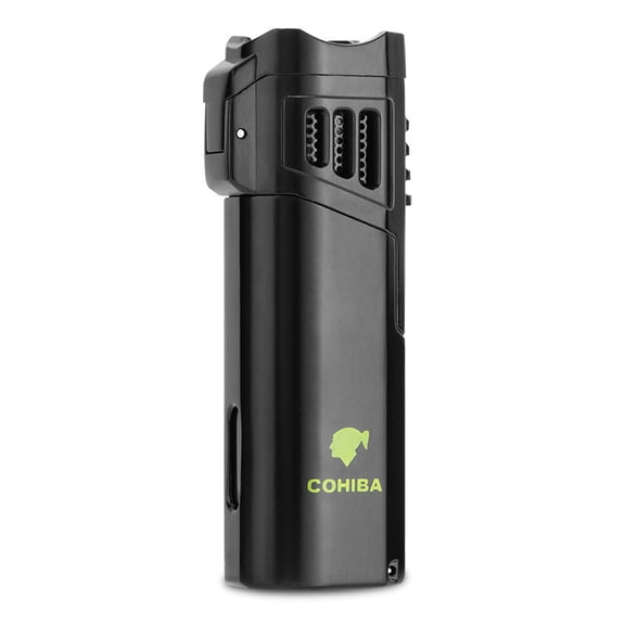 Cigar Lighter Three Fire Direct Punching Windproof Portable Blue Flame Cigarette Lighter Clb-22Ae1