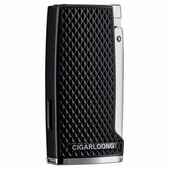 Cigar Lighter, Three-Tube Windproof Direct Impact Travel Portable Cigarette Lighter, Gift Box Packaging