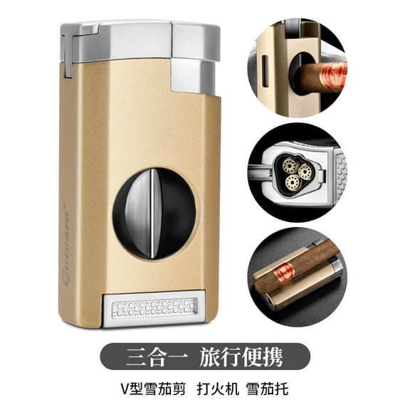 Cigar Lighter Travel Portable Windproof Direct Impact Multi-Functional Lighter Gift Box Packaging Clb-23Ix1