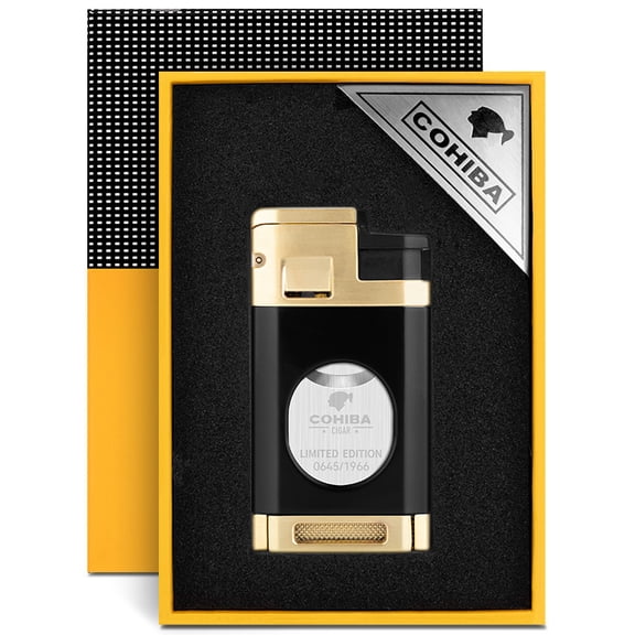 Cigar Lighter Two-In-One Travel Convenience, Windproof, Direct Charge, Sharp Cigar Scissor Lighter Clb-23Ix2