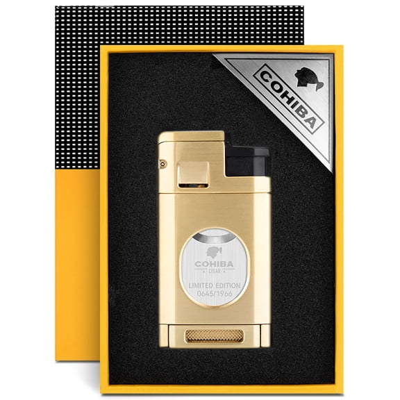 Cigar Lighter Two-In-One Travel Convenience, Windproof, Direct Charge, Sharp Cigar Scissor Lighter Clb-23Ix2