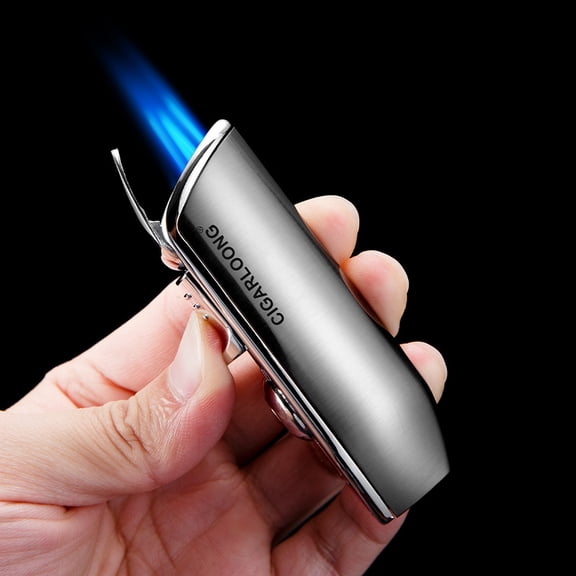 Cigar Lighter Windproof Direct Punch Metal Personality Creative Portable Cigar Lighter