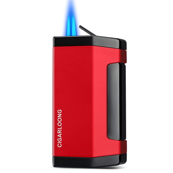 Cigar Lighter Windproof Direct Punch Portable Metal Stainless Steel Fashion Gift Box Packaging