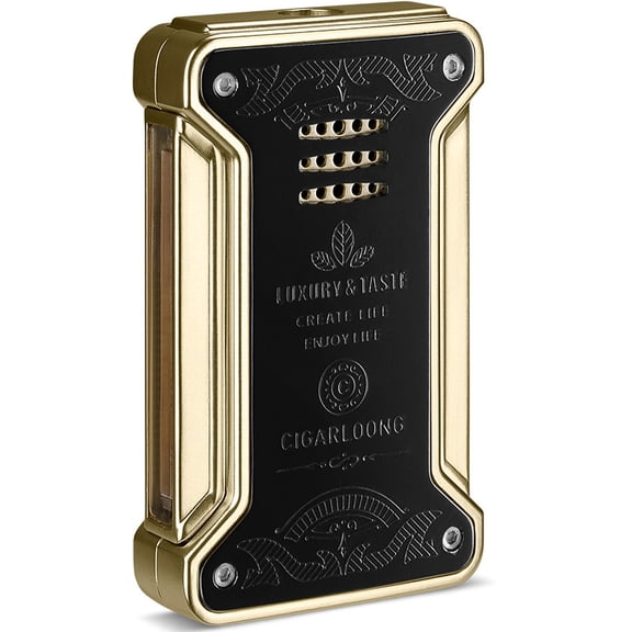 Cigar Lighter Windproof Torch Lighter Fashion Metal Cigar Cigarette Lighter Creative Gift Box