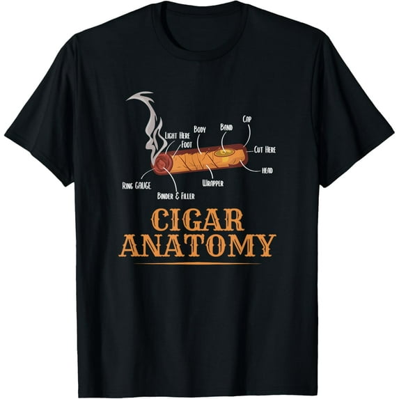 Cigar Shirts For Men Cigar Anatomy Smoker Fathers Day T-Shirt mens t shirt,black,women,funny,misfits,men,journey