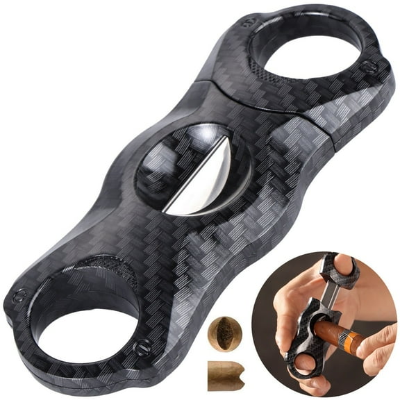 Cigar V Cutter, Sharp Blade Cigar Cutter, Stainless Steel Carved Cigar Scissors, Professional Cigar Accessory for Smoking, Ideal Gift for Men