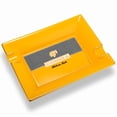 thumbnail image 1 of Cigar ashtray ceramic large diameter double slot cigar holder office ashtray,橙色B款, 1 of 10