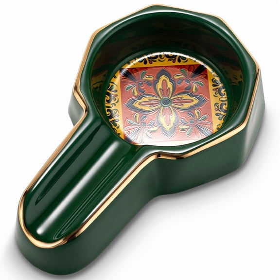 Cigar ashtray ceramic painted personalized large diameter single convenient cigar ashtray,绿色