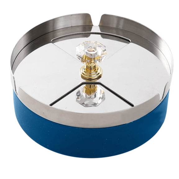 Cigarette Ashtray with Spinning Tray, Smoking Ashtray for Outdoor Home Office