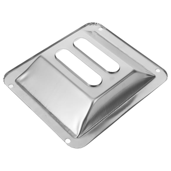 GOOHOCHY Stainless Steel Outdoor Ashtray with Dual Slots for Cigarette Butts and Trash Silver 12.5 x 12.5 x 4.5 inches