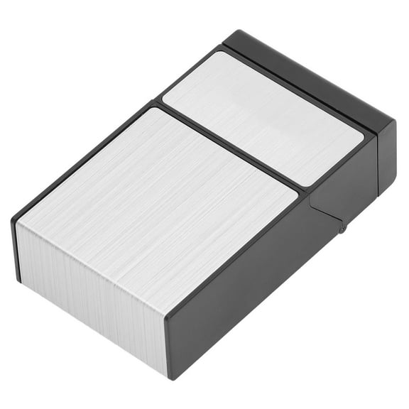 Cigarette Case, Anti?Pressure Cigarette Pack Holder?? For Women For Daily Use For Men Silver Brushed