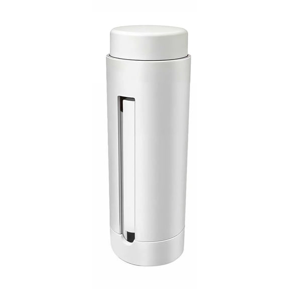 Cigarette Case Holder, Auto Pop Up Cigarette Dispenser 7-Cig Cigarette Storage Box One-Press Quick Access Portable PVC Smoking Accessories for Men Women Smoker, Black,White