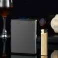 thumbnail image 1 of Cigarette Case and Lighter Set | Synthetic Leather Metal | Holds 20 Thick Cigarettes | Humidity-Proof Wrinkle Resistant | Ergonomic Glossy Design | Double-Sided Opening | Durable for Outdoors Bars, 1 of 6