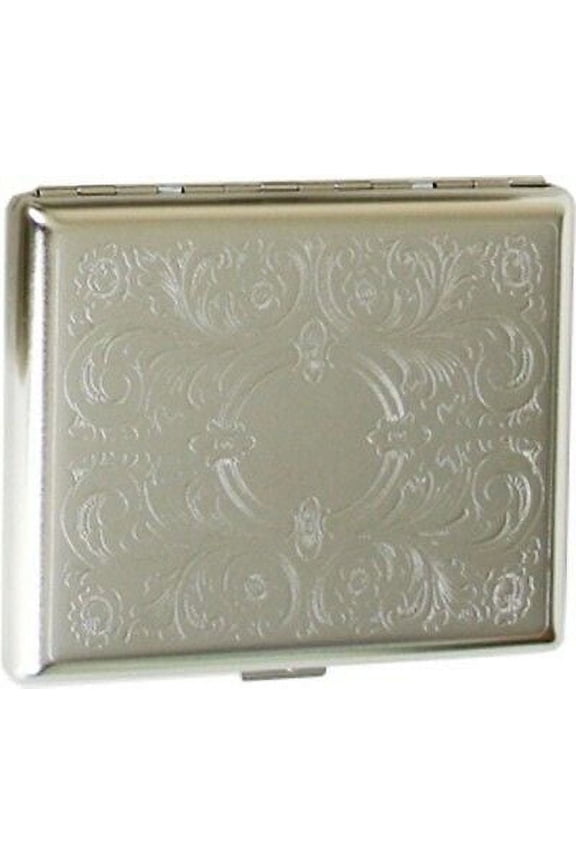 Cigarette Case Regular, King Size or 100's Double Sided Crush-Proof Metal - 3023