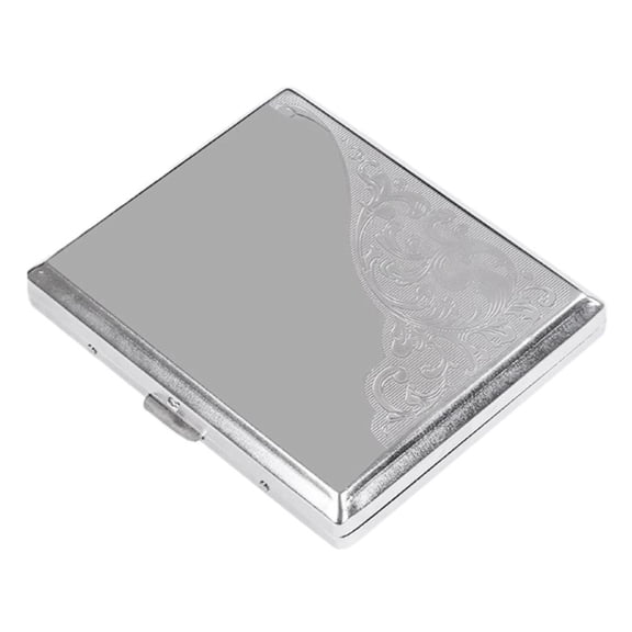 Cigarette Case for Regular Slim Metal Cigarette Holder with Flip-Top Design, Compact & Storage for Standard Cigarettes On-The-Go