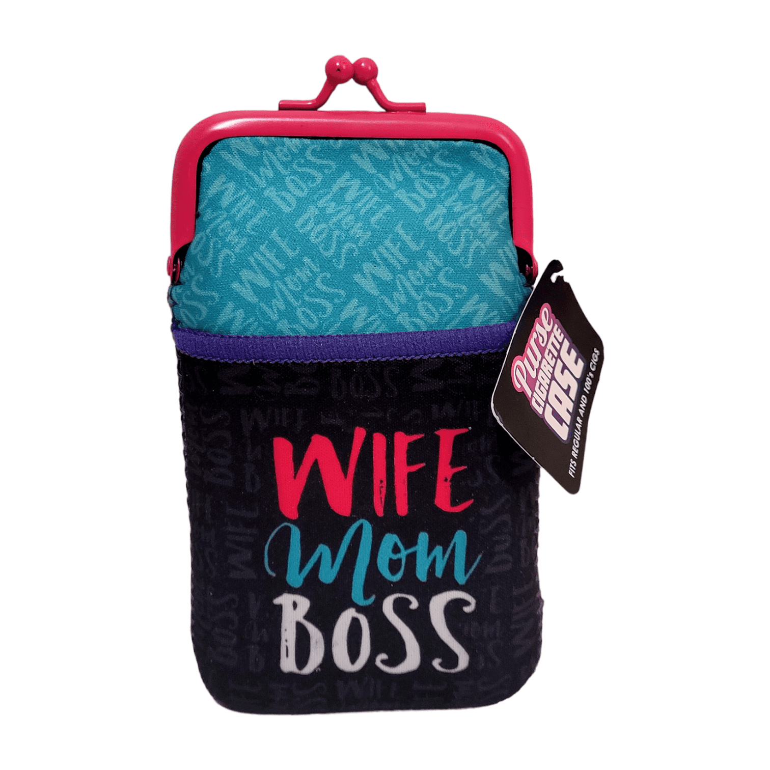 Cigarette Case for Women 100s Tampon Holder Change Purse with Zip