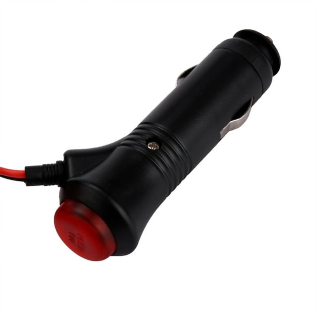 Cigarette Lighter 12V 24V Male Lighter Socket Plug Connector On Off Switch 1.5m