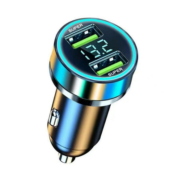 Cigarette Lighter 2 USB Charger Car Truck Car Adapter Cell Phone Charging Plugs X7J6