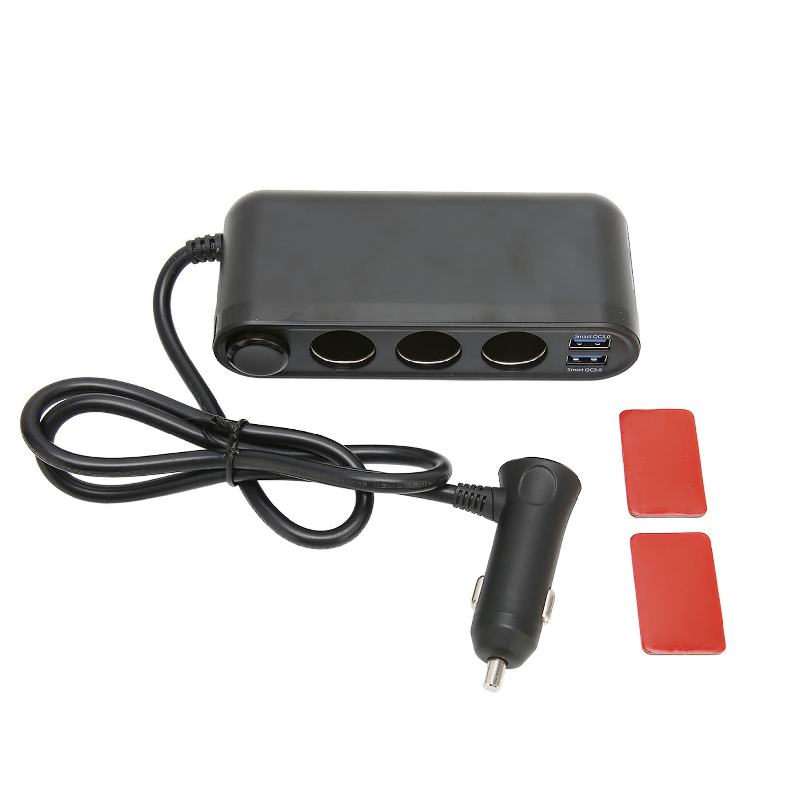 Cigarette Lighter Adapter Car Power Outlet Splitter with 3 USB Ports 3