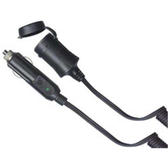 Cigarette Lighter Cord 10 coiled Platinum