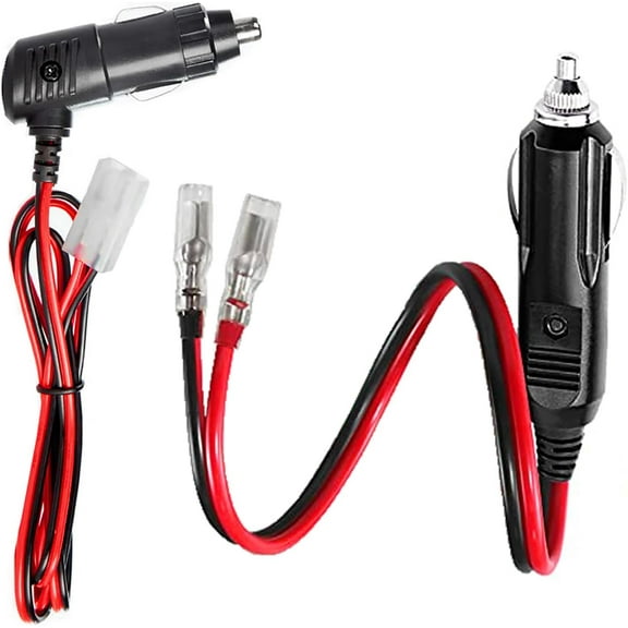 Cigarette Lighter Male Plug CB Radio Power Cord 12V Fused Replacement 12V Plug Connector Male Cigarette Lighter Plug 12V Cigar Plugs 16AWG Extension Cord with 10A Fuse（2 Pack）