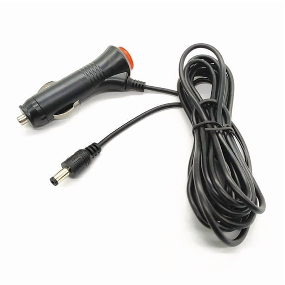 Cigarette Lighter Male to DC5.5x2.1mm Male Power Cord Extension Cable Wire with Switching Control Button for Car Fan