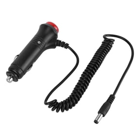 Cigarette Lighter Plug Adapter Socket, 12V 24V Car Motorcycle Power Supply Connector Cable with ON OFF Switch Built in 3A Button