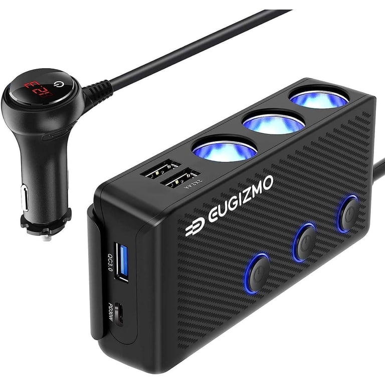 cigarette charger bluetooth 48W Bluetooth 5.4 FM Transmitter Car Charging Adapter