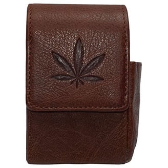 pot cigarette holder Long Rod Retro Brass Cigarette Copper Cigarette Pipe Set Genuine leather cigarette case with belt loop Durable Plastic Cigarette Case, A