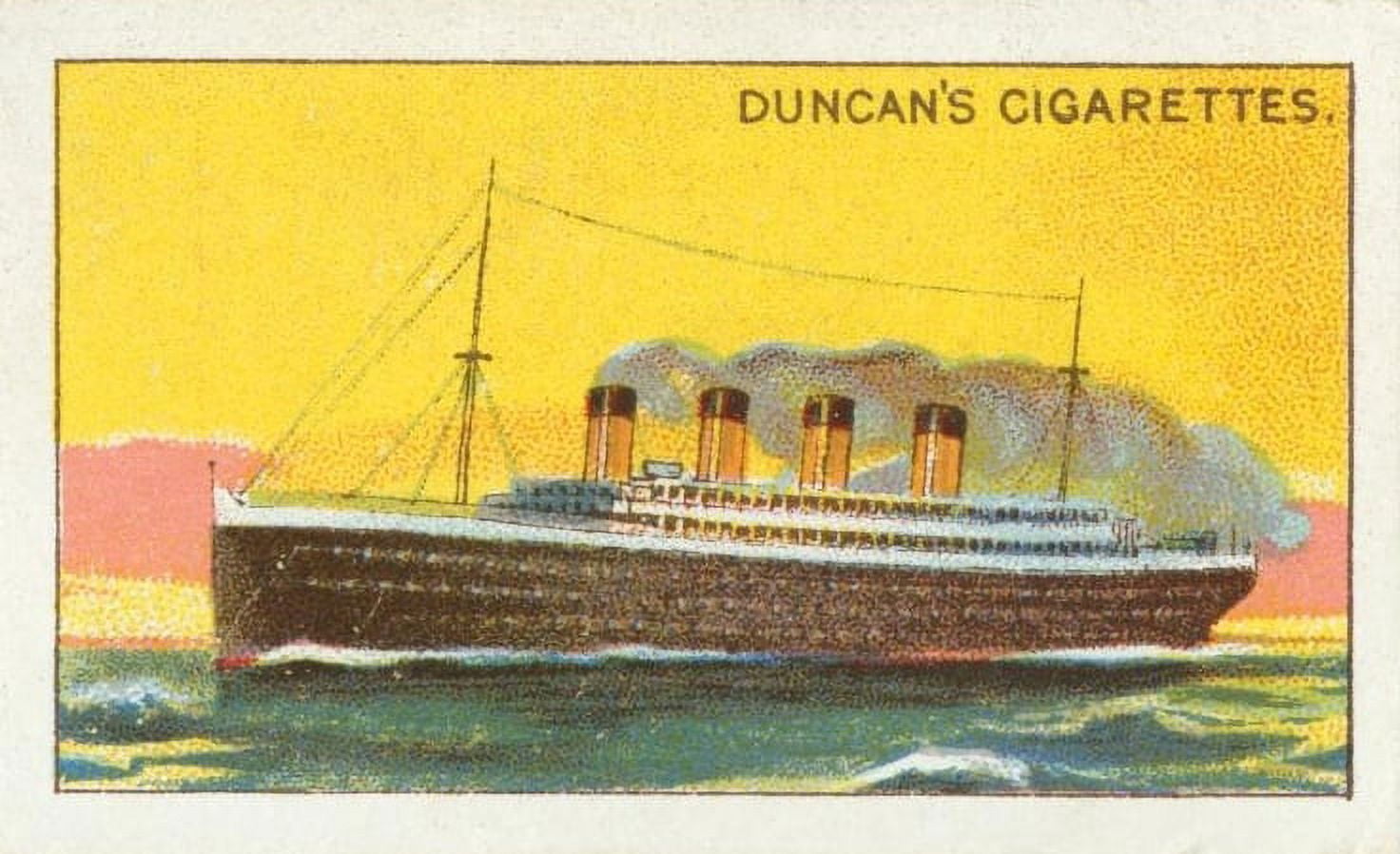 Cigarette card Duncans cigarettes Titanic Canvas Art - (24 x 36)