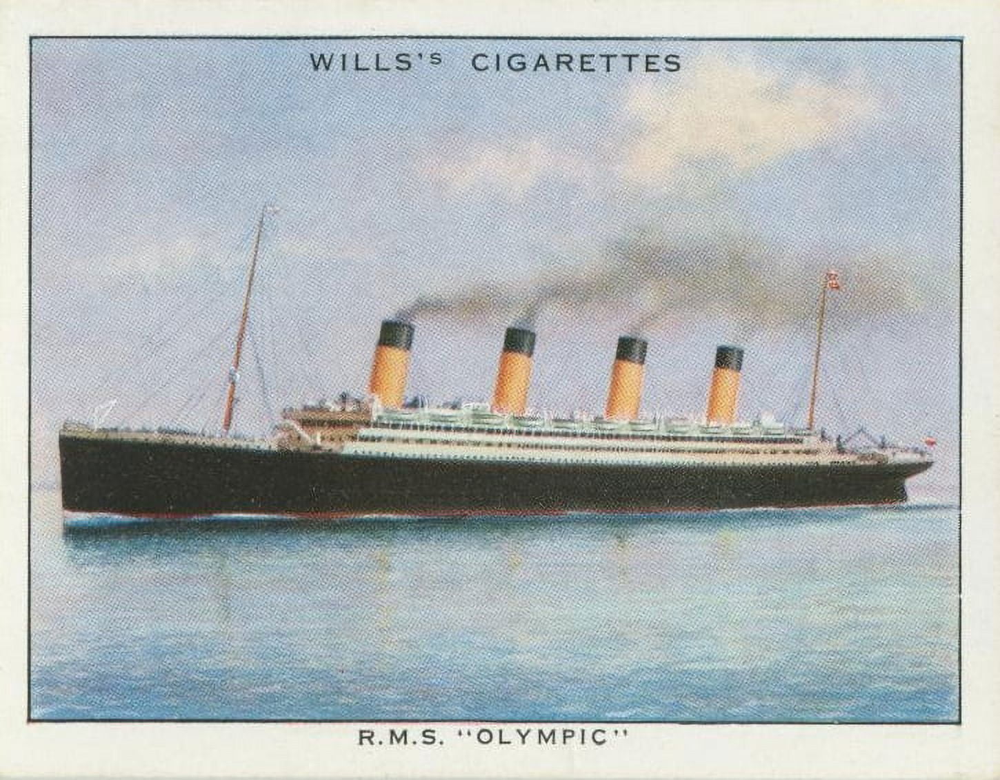 Cigarette card RMS Olympic Canvas Art - (18 x 24)