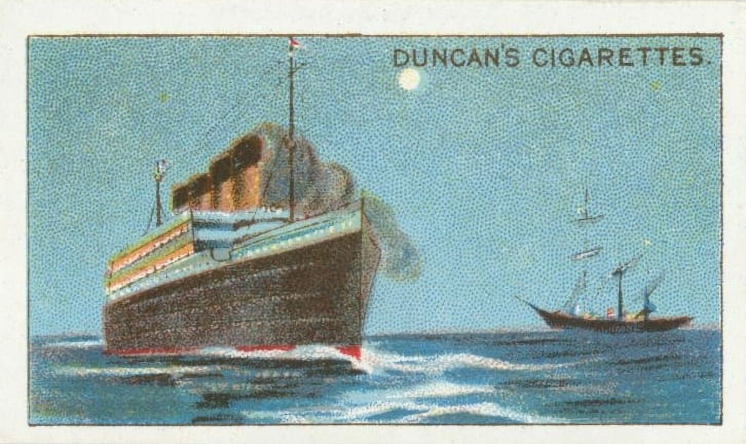 Cigarette card SS Olympic Canvas Art - (18 x 24)