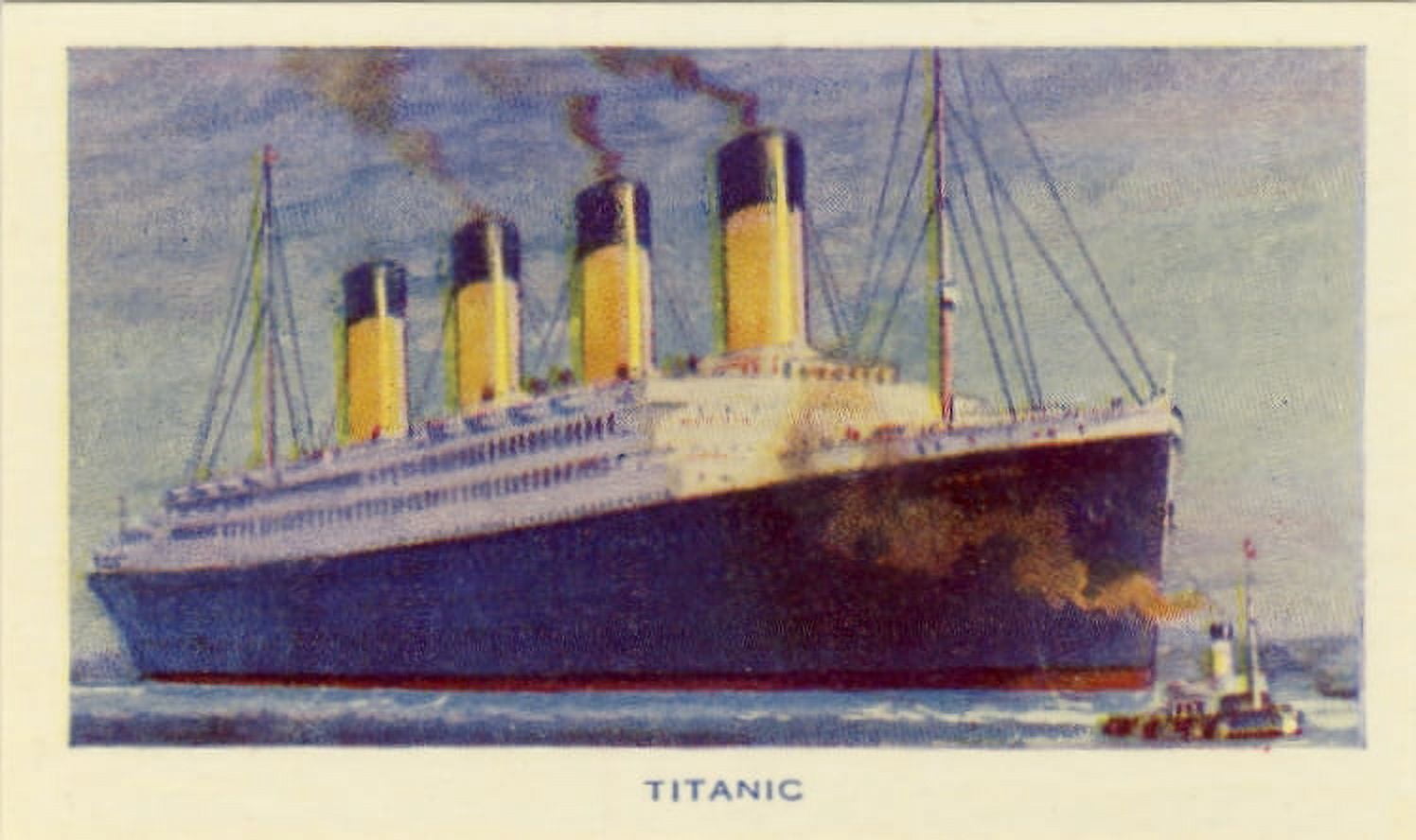 Cigarette card Titanic Canvas Art - (18 x 24)