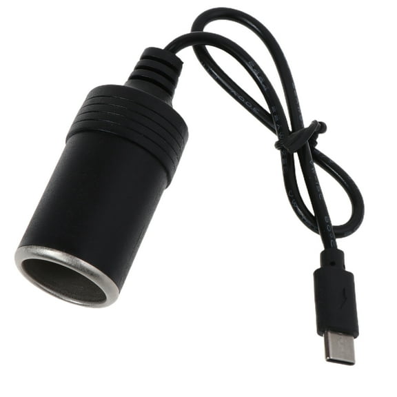 Cigarette lighter Plug to Type C USB-C Charger Cable 12V 36W Auto Interior Cable