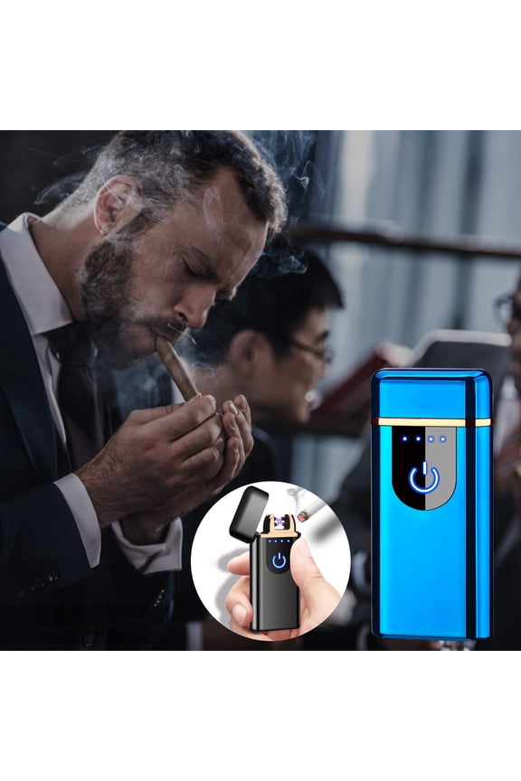 Cigarettes Electric USB Charging Rechargeable Flameless Lighter Screen Induction